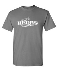HAPPY HERBS Finest Quality – funny retro – Unisex Cotton T-Shirt Tee Shirt