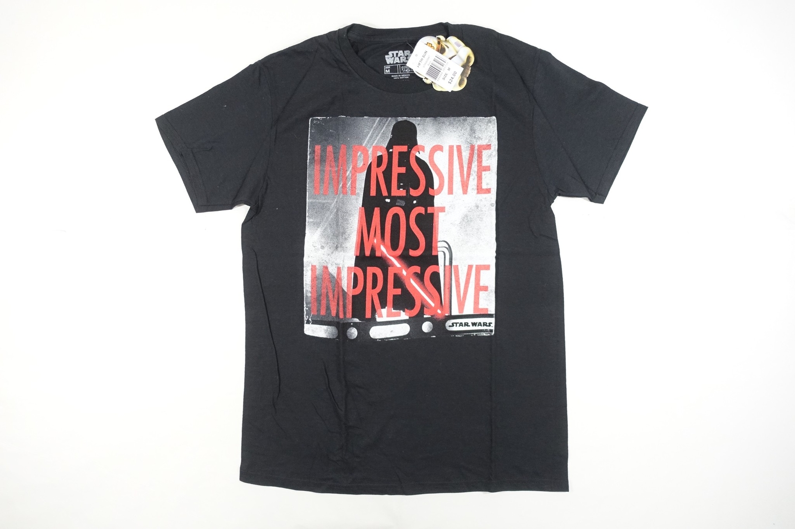 STAR WARS FIFTH SUN BLACK MEDIUM MOST IMPRESSIVE DARTH VADER MOVIE TSHIRT MENS gallery