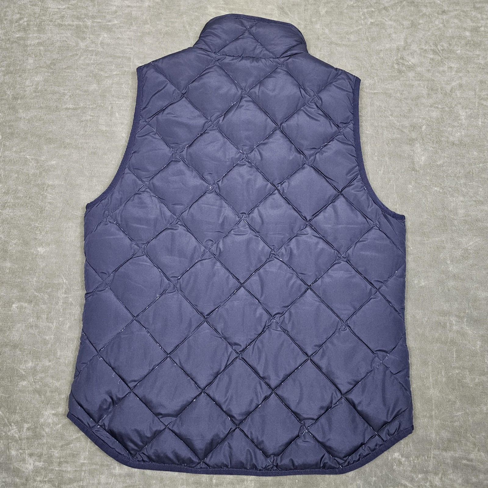 J Crew Vest Mens Medium Quilted Down Puffer Outdoor Pockets Lightweight gallery