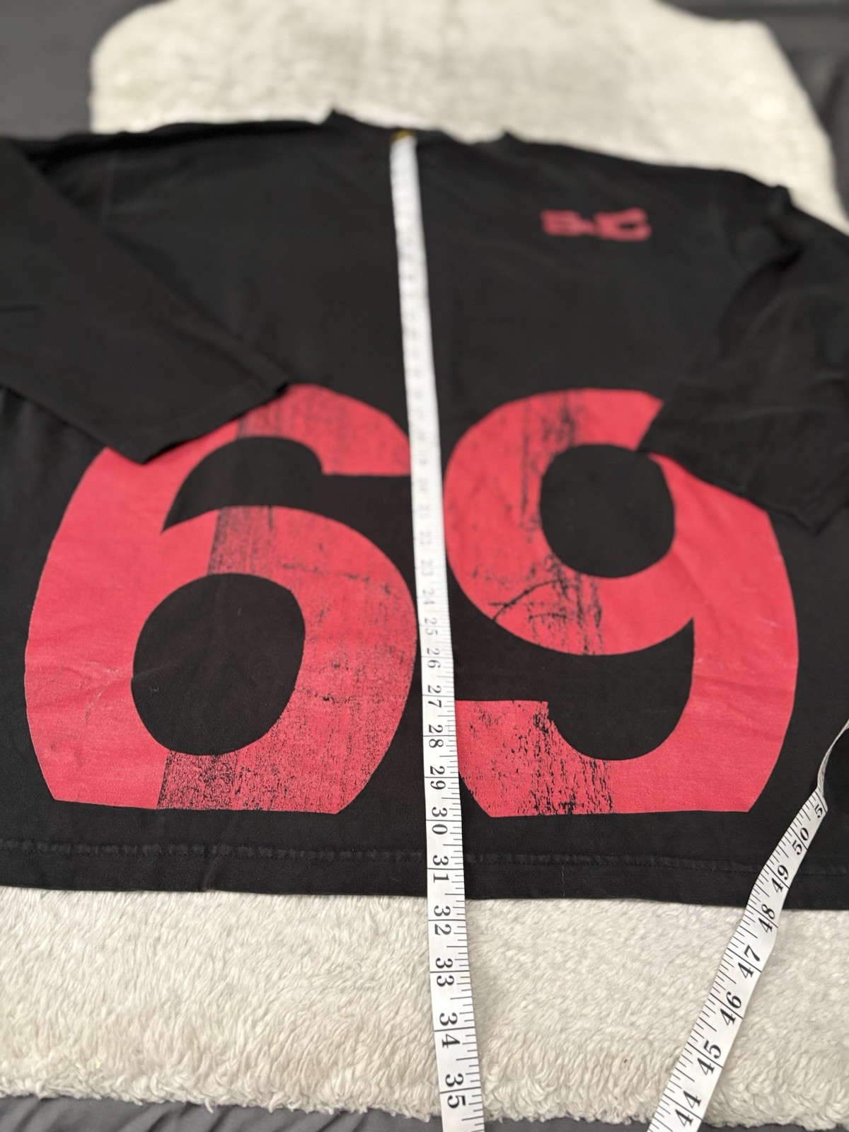 Sean John Y2K Graphic Black Faded Long Sleeve Shirt Size XXL gallery