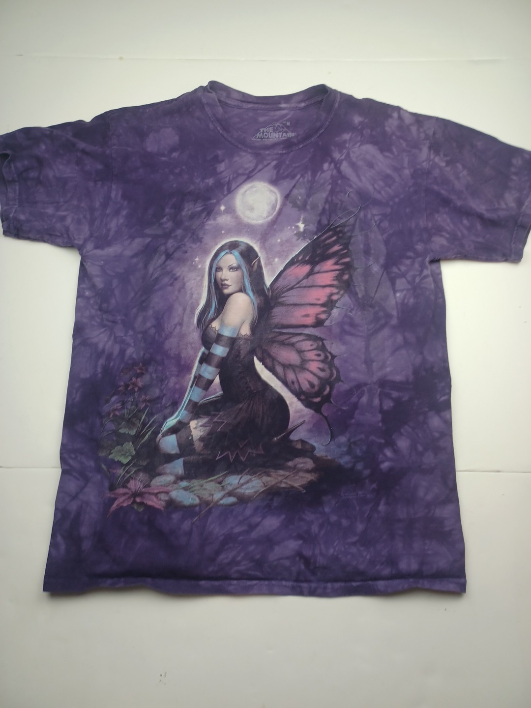 The Mountain Shirt Size Medium Purple Fairy Fantasy Moon Tie Dye Gothic 2008 gallery