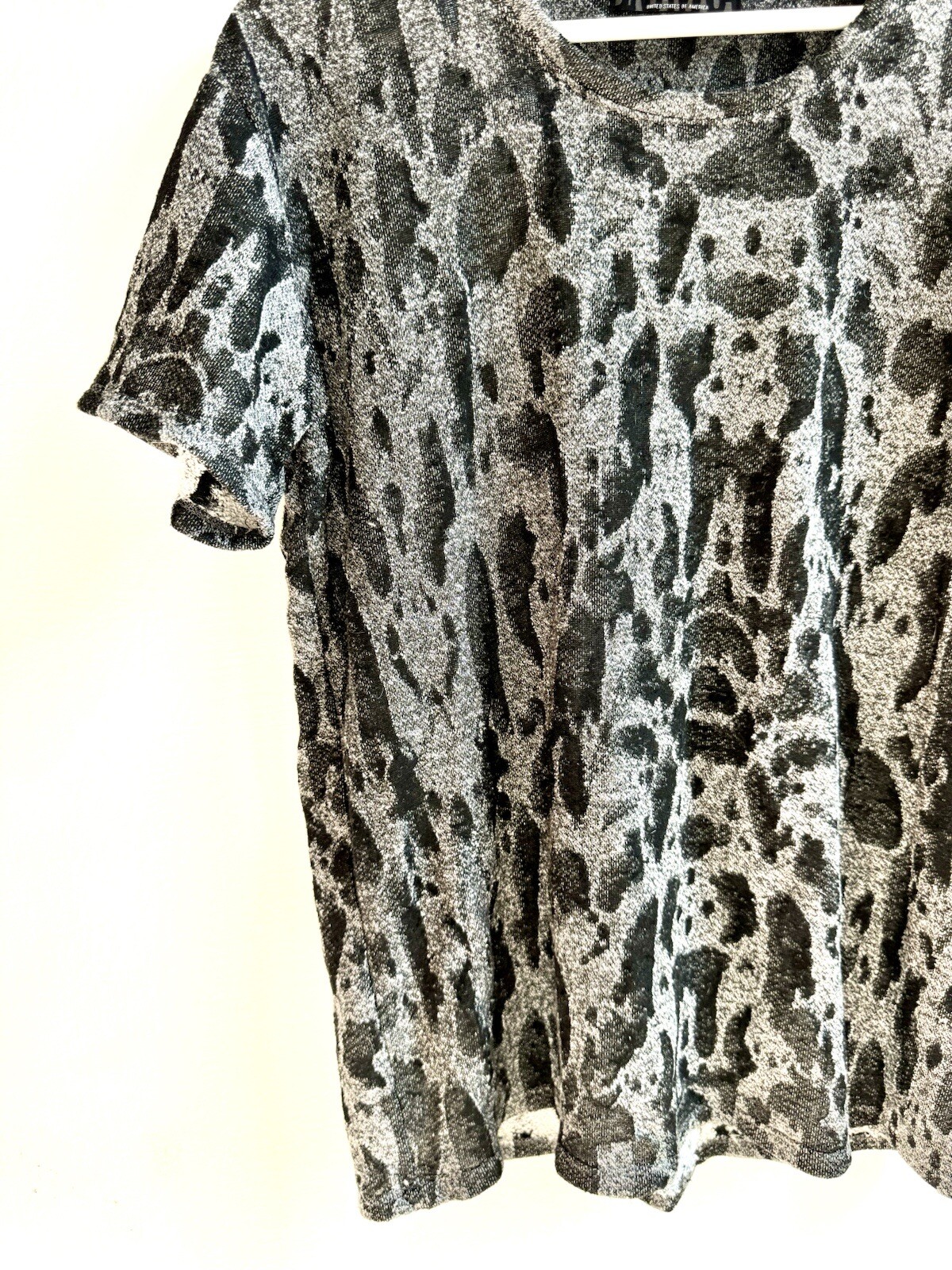 Designer Benjamin Jay Mister Grey Semi-Sheer Men’s T-Shirt Size Medium gallery
