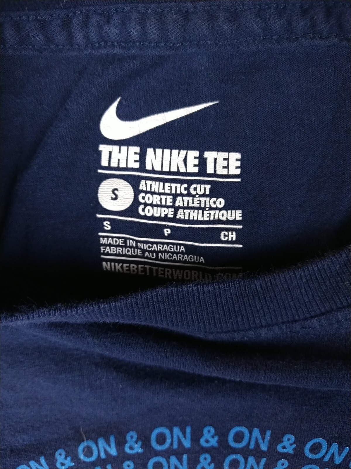 Nike Run Blue T-Shirt (Men Size S Small) Running Sports Tennis Gym Jogging gallery