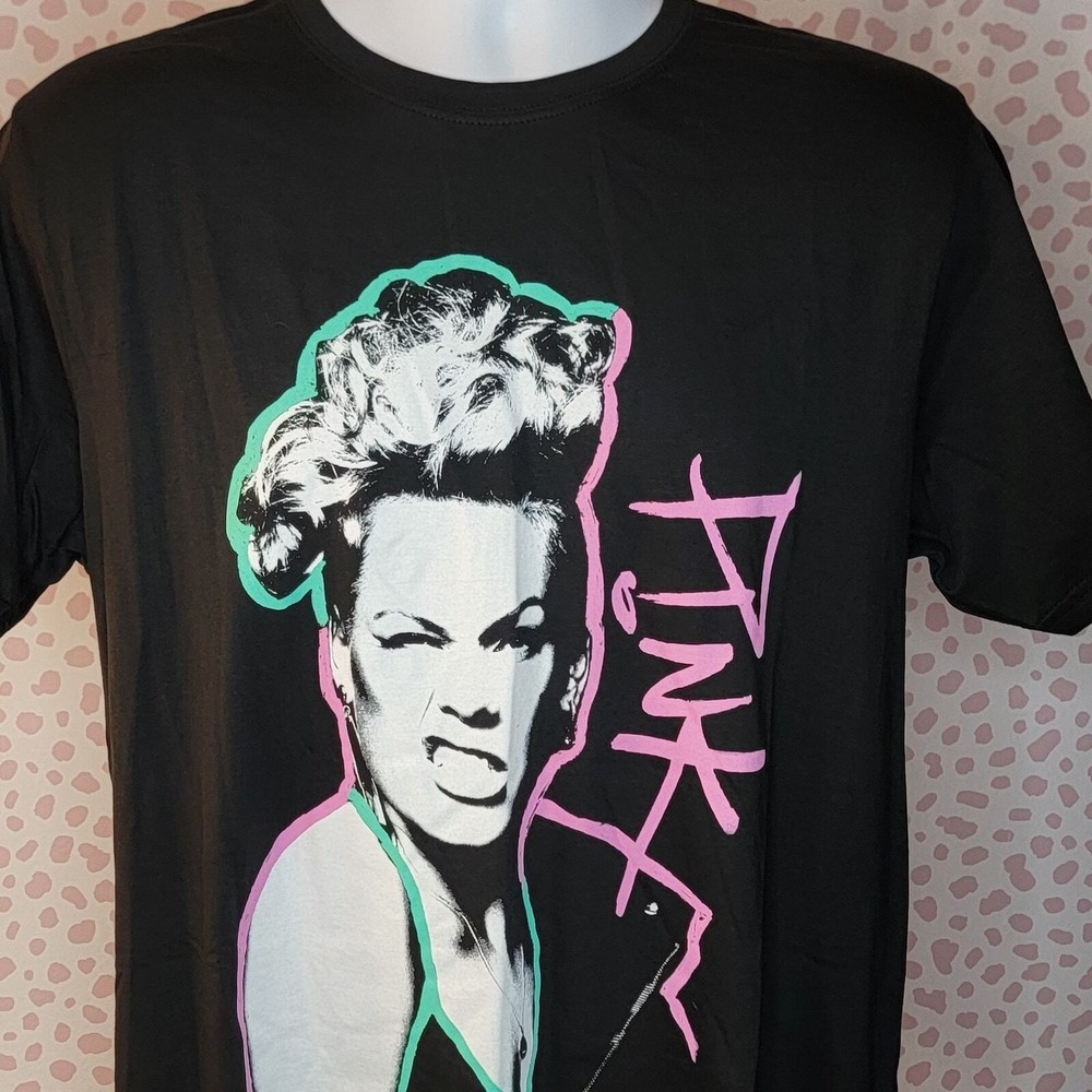 Pink Concert Tee, Paint Pen, Softstyle High Quality Men’s Size Tee by Rock Off