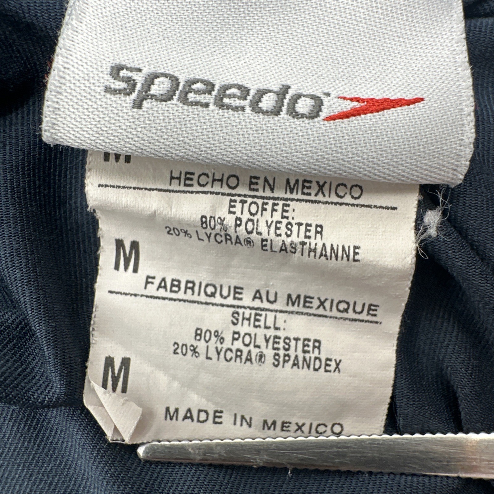 Speedo T-Shirt Men Mediun Gray Logo High Neck..#28197 gallery