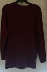 Uniqlo Men’s LARGE HEATTECH EXTRA WARM Long Sleeve Shirt BURGUNDY