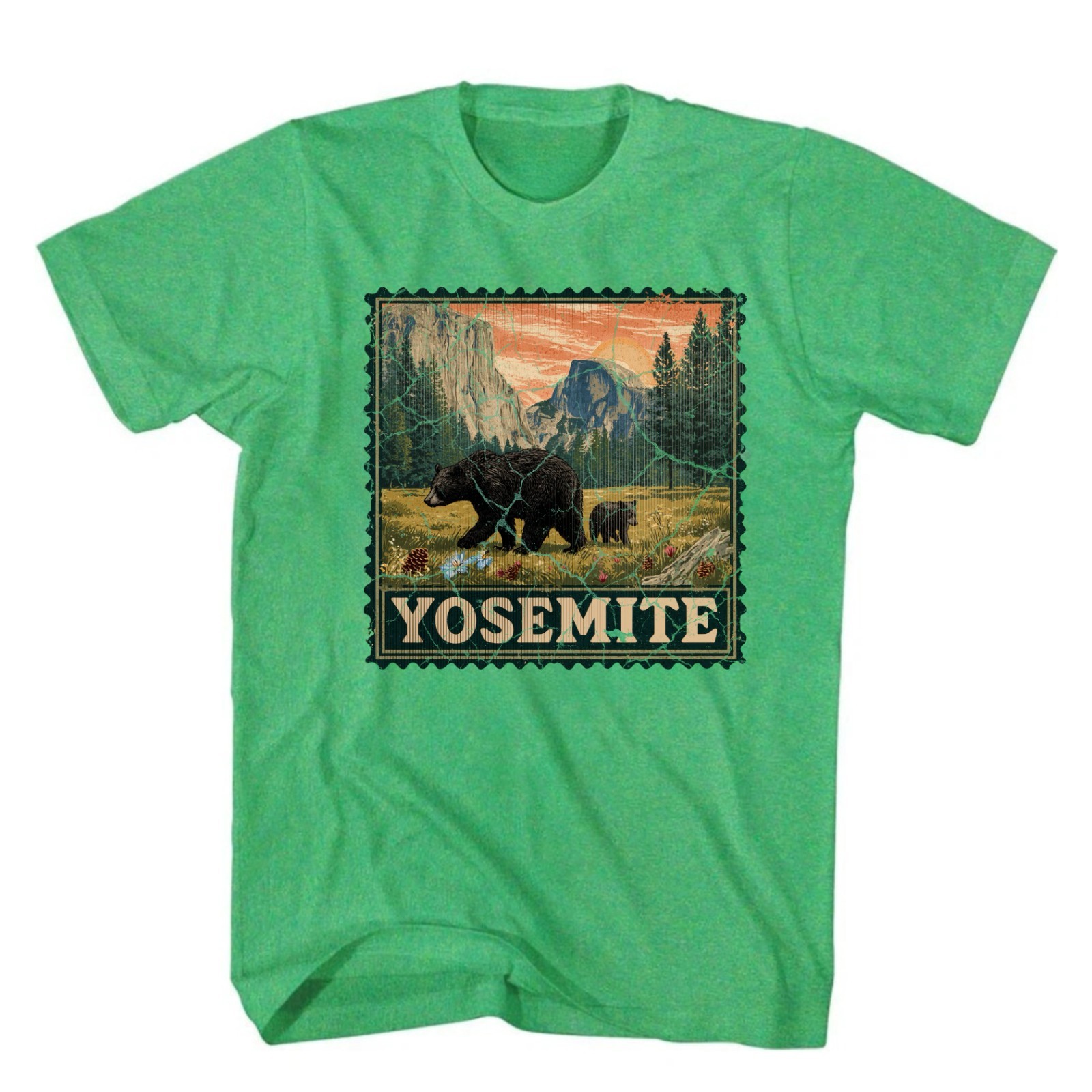 Yosemite National Park Shirt Half Dome Souvenir Shirt Stamp Outdoor Wildlife Tee gallery