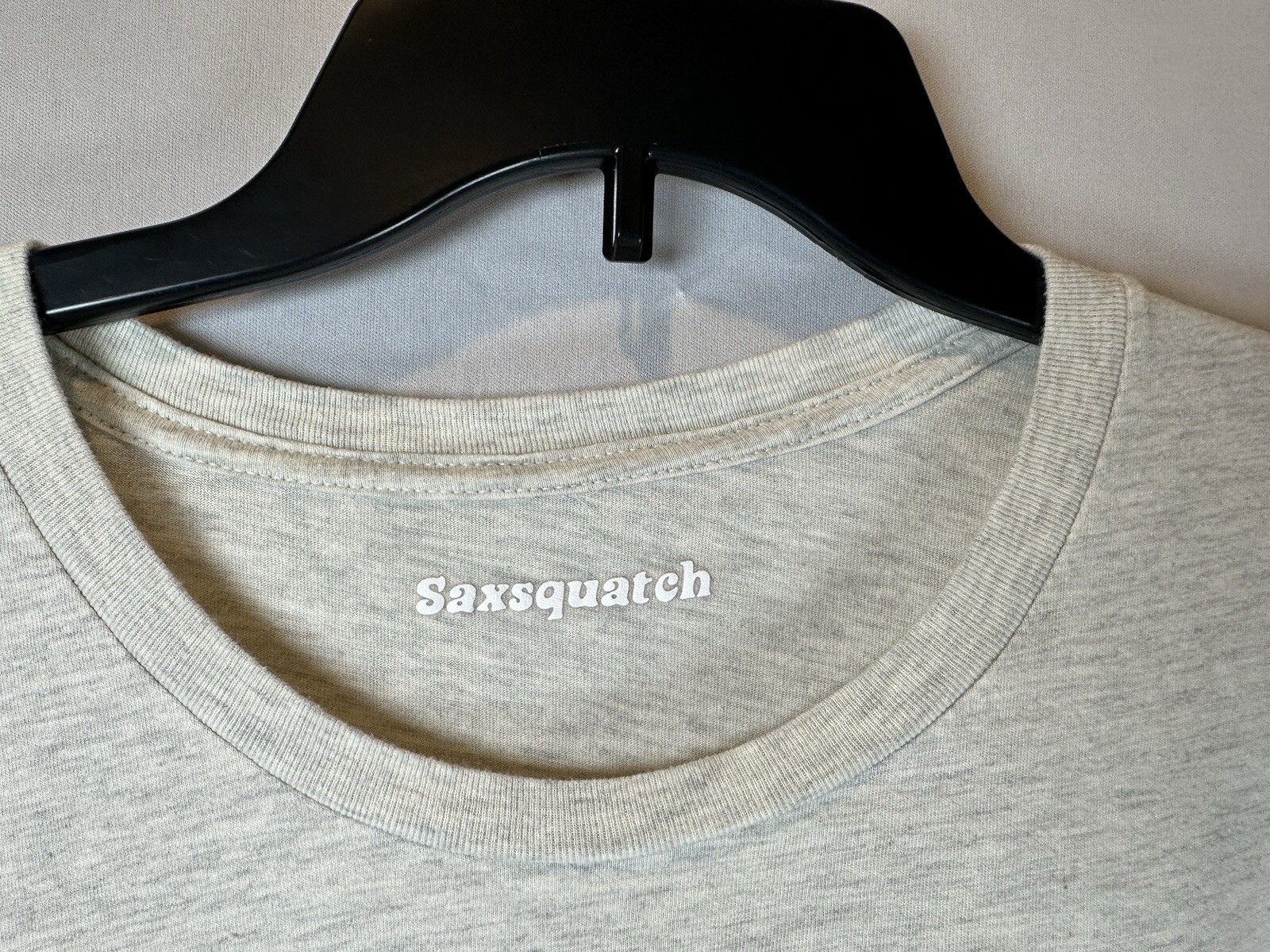 3XL Gray Saxaphone Sasquatch Graphic Saxsquatch Most Wanted T-Shirt gallery