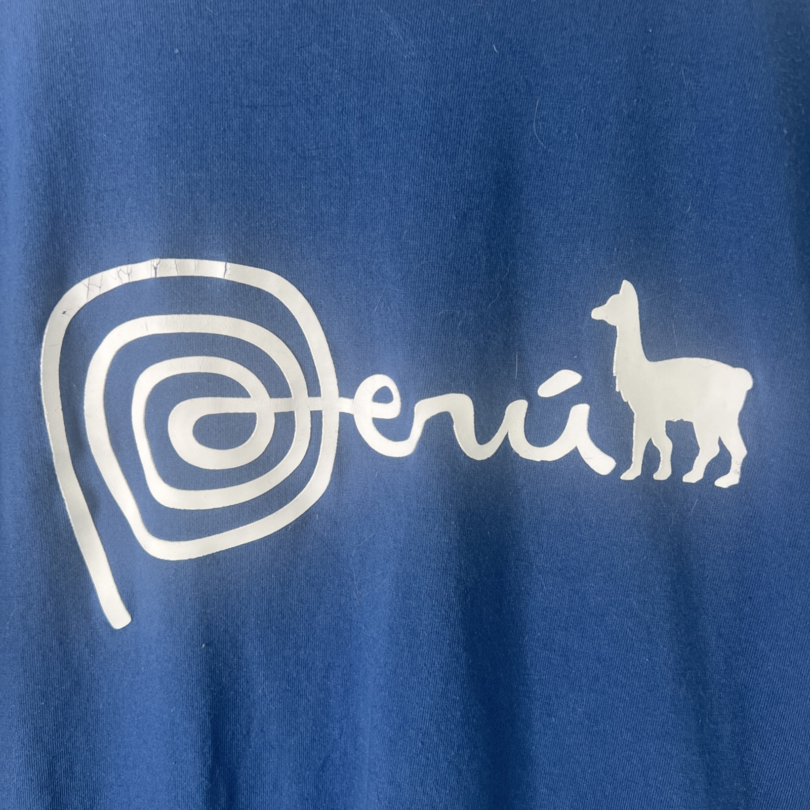 Peru Logo Blue T-Shirt Men’s Cowritten & Animal Logo Tee gallery