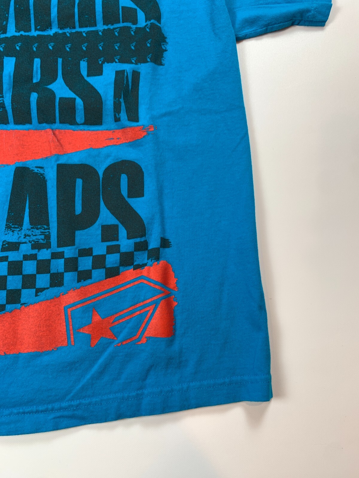 Vintage Famous Stars & Straps Graphic T Shirt Mens Medium Blue Y2K gallery