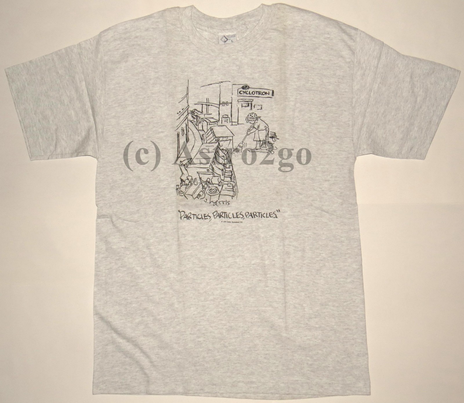 Sidney Harris-MAID-PARTICLES, PARTICLES, PARTICLES--Science Physics T shirt NEW! gallery