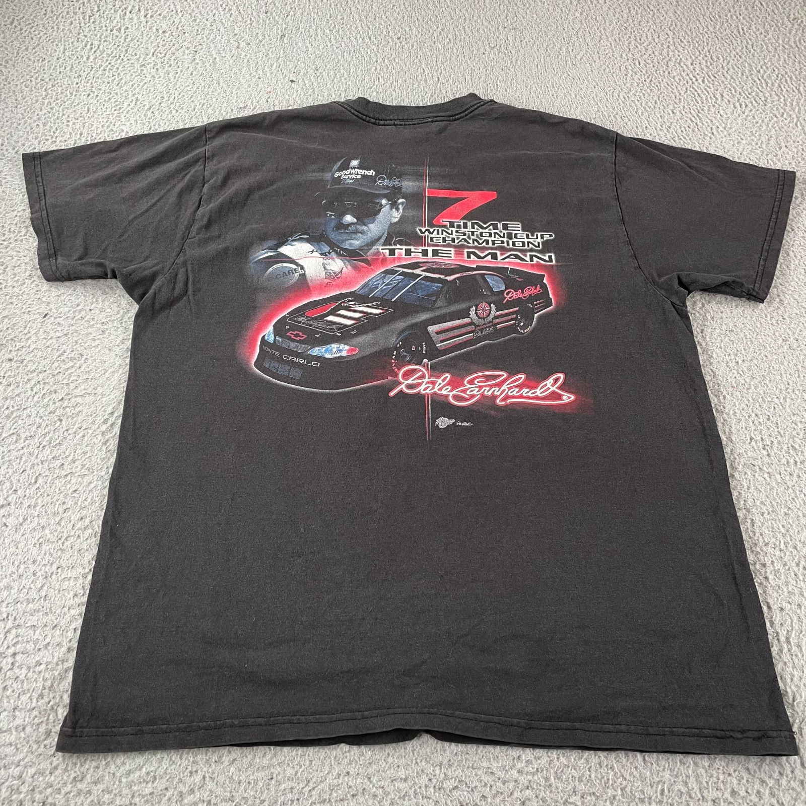 Vintage Dale Earnhardt 7 Time Winston Cup Champion T-Shirt XL Winner’s Circle * gallery
