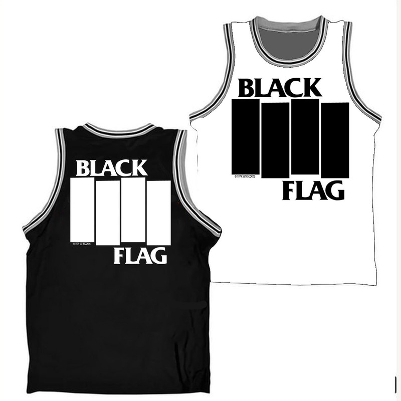 Basketball Black Flag logo two-color shirt Collection Unisex All Size C59.326