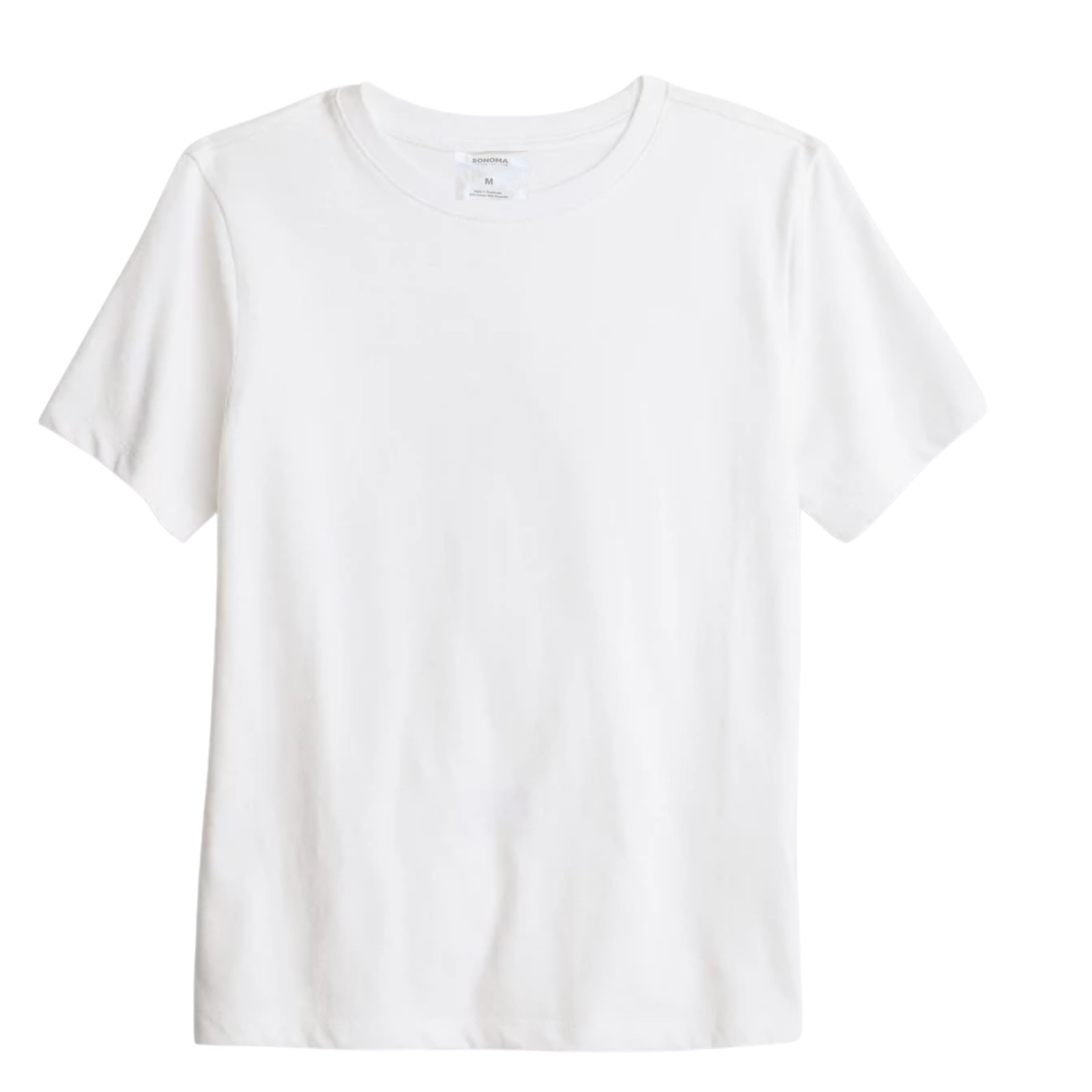 Sonoma Goods For Life Men’s Supersoft Solid Crewneck Tee – White MEDIUM – NWT