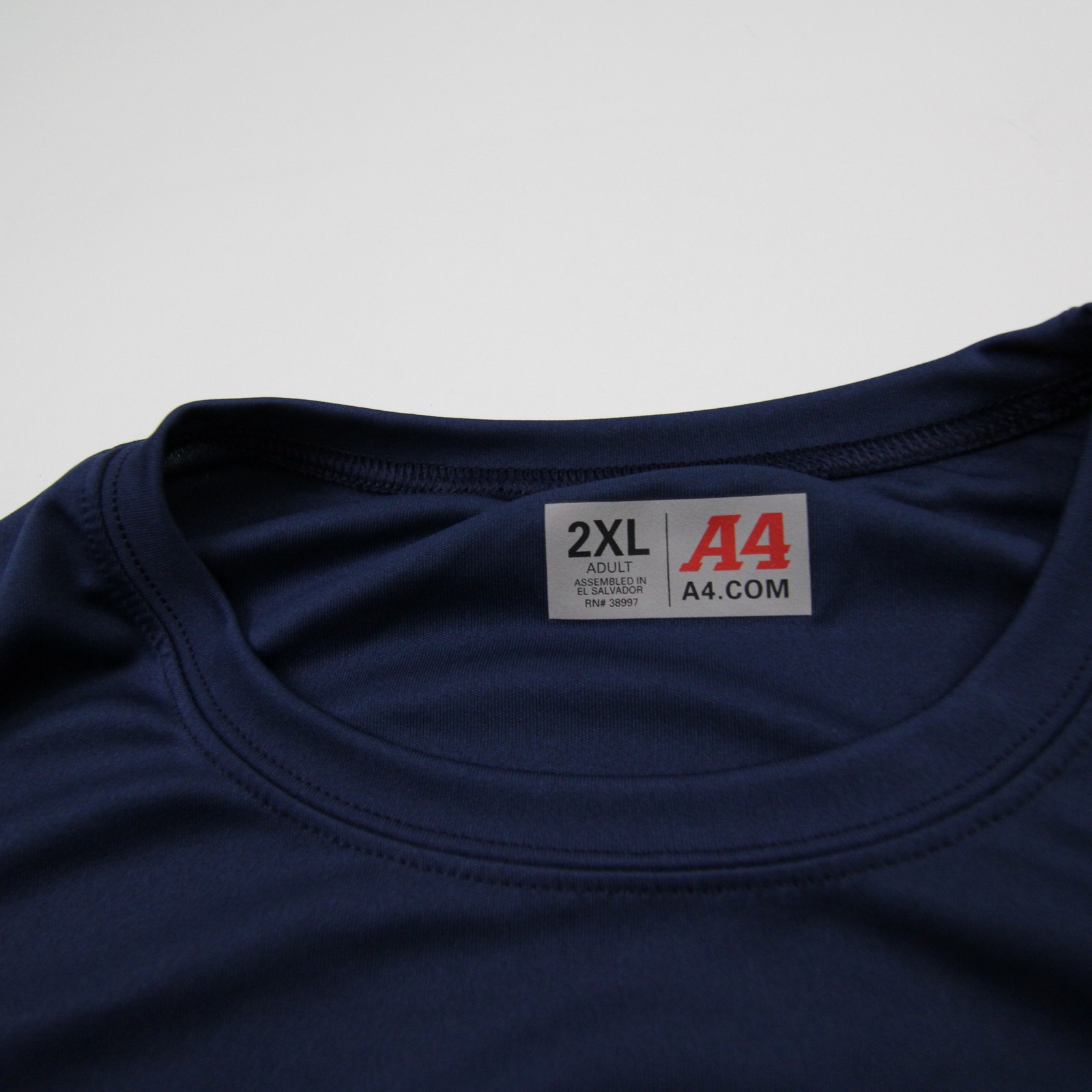 A4 Short Sleeve Shirt Men's Navy New without Tags 3XL gallery