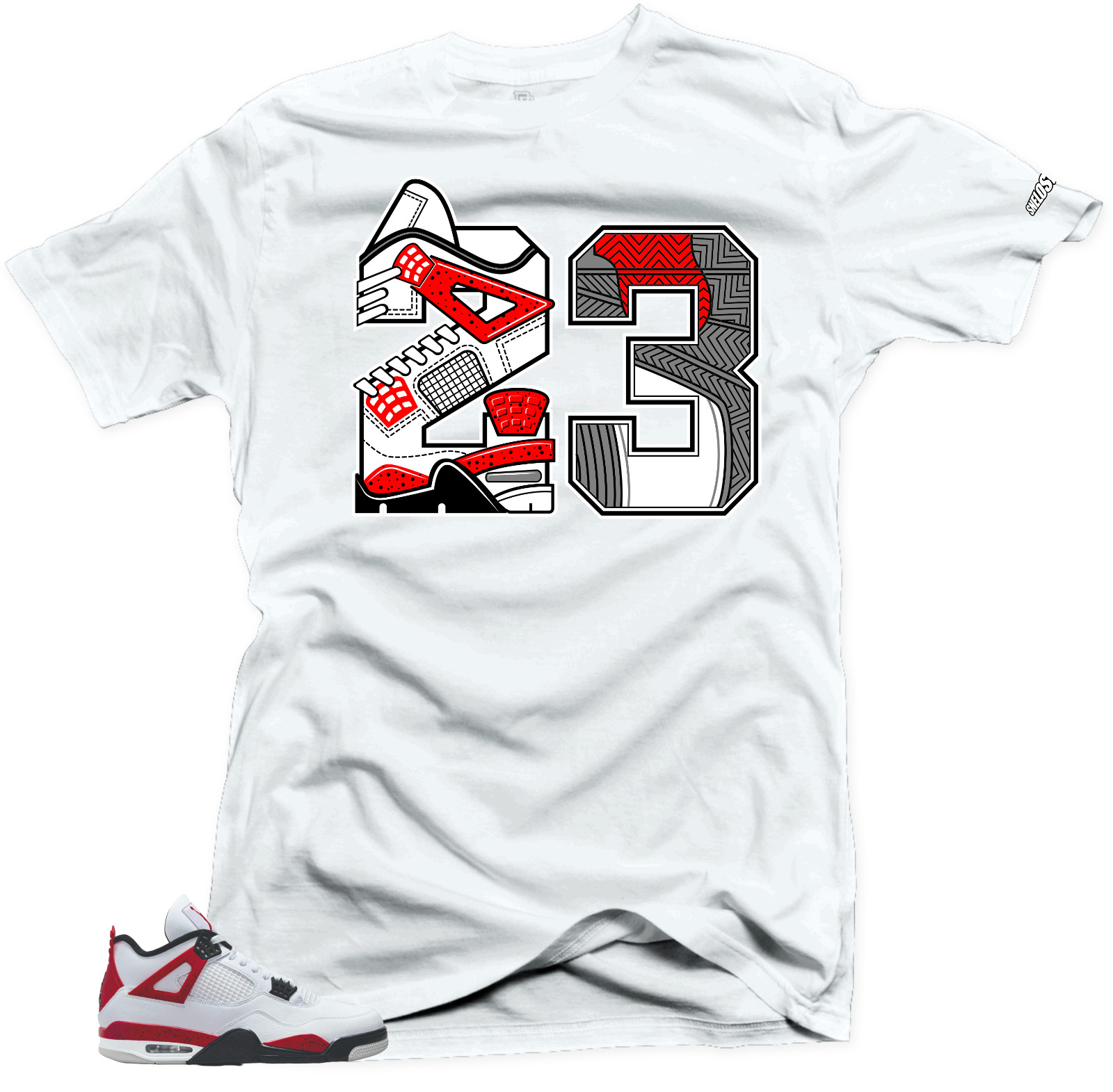 Shirt To Match Jordan Retro 4 Red Cement.Legend 23 Match Tees