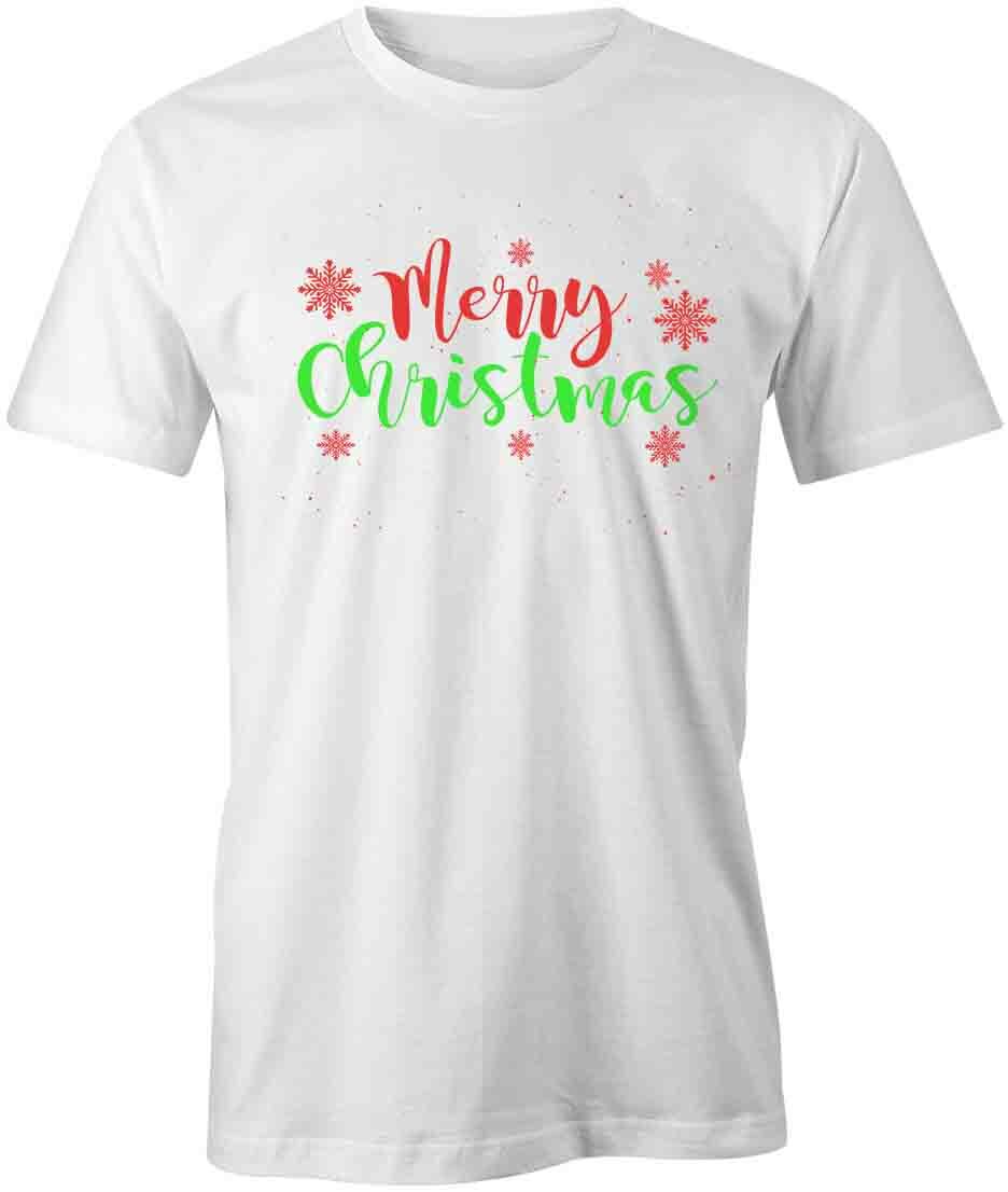 MERRY CHRISTMAS TShirt Tee Short-Sleeved Cotton CLOTHING HOLIDAYS S1WCA249