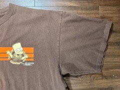 Vtg 1997 The Simpsons Stanley DeSantis Bart Simpson Brown T-shirt Size X-large