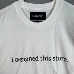 Bandit Running Mens Small White Graphic T-Shirt I Designed This Store New York