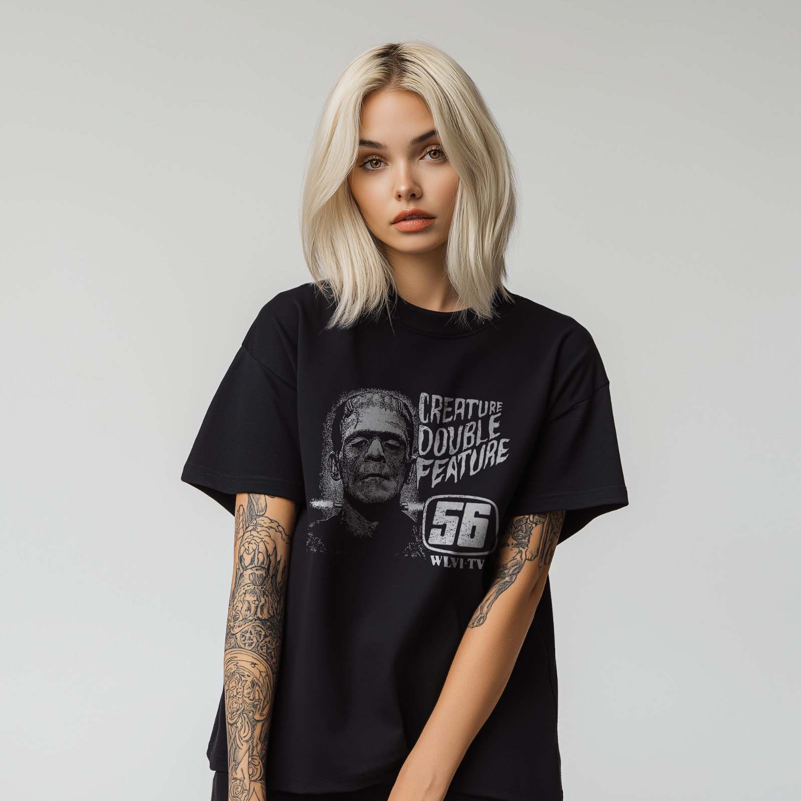 Retro Horror Monster T-Shirt – Vintage Creature Feature Graphic Tee A175 gallery