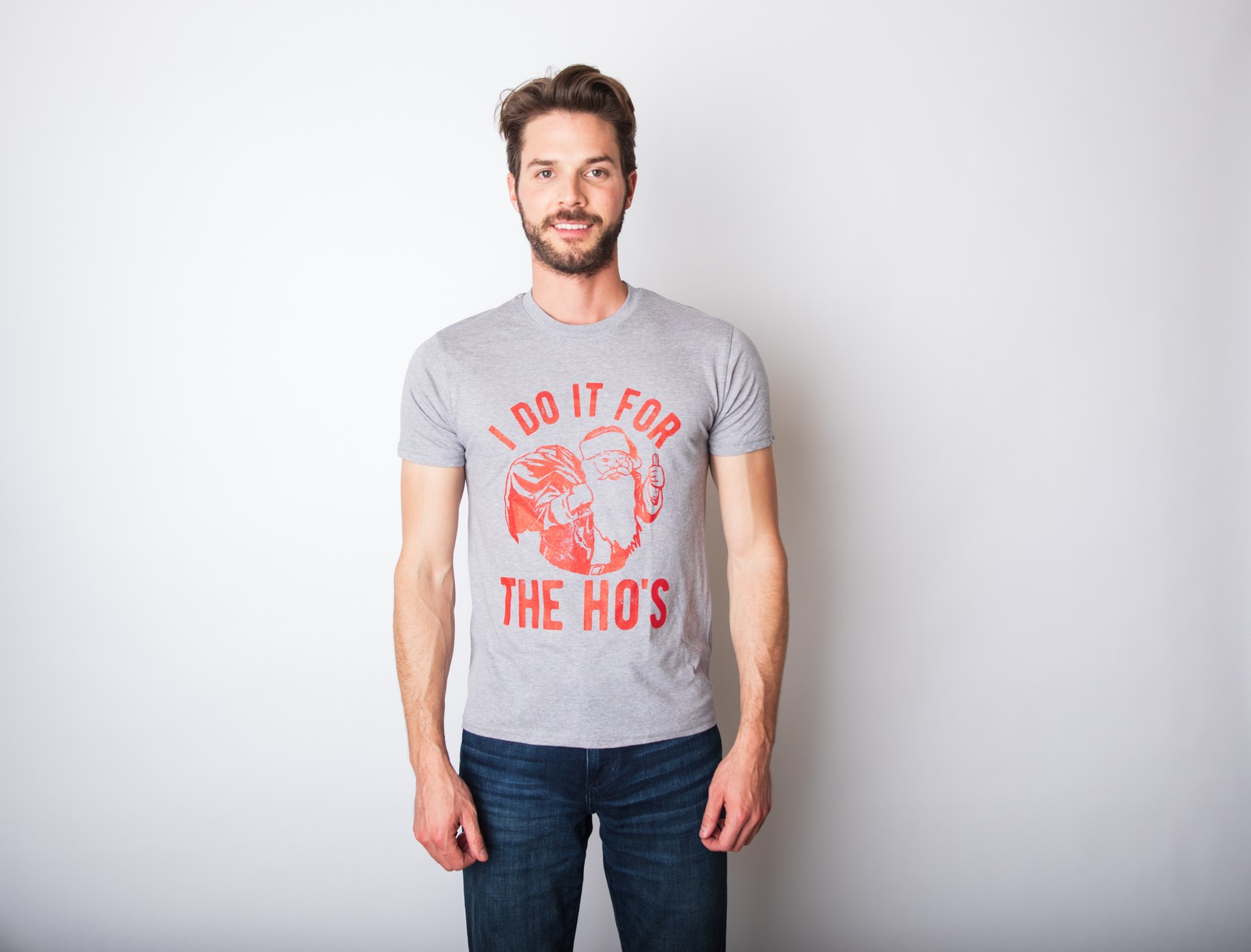 Mens I Do It for The Hos T Shirt Funny Christmas Sarcastic Humor Tee for Guys gallery