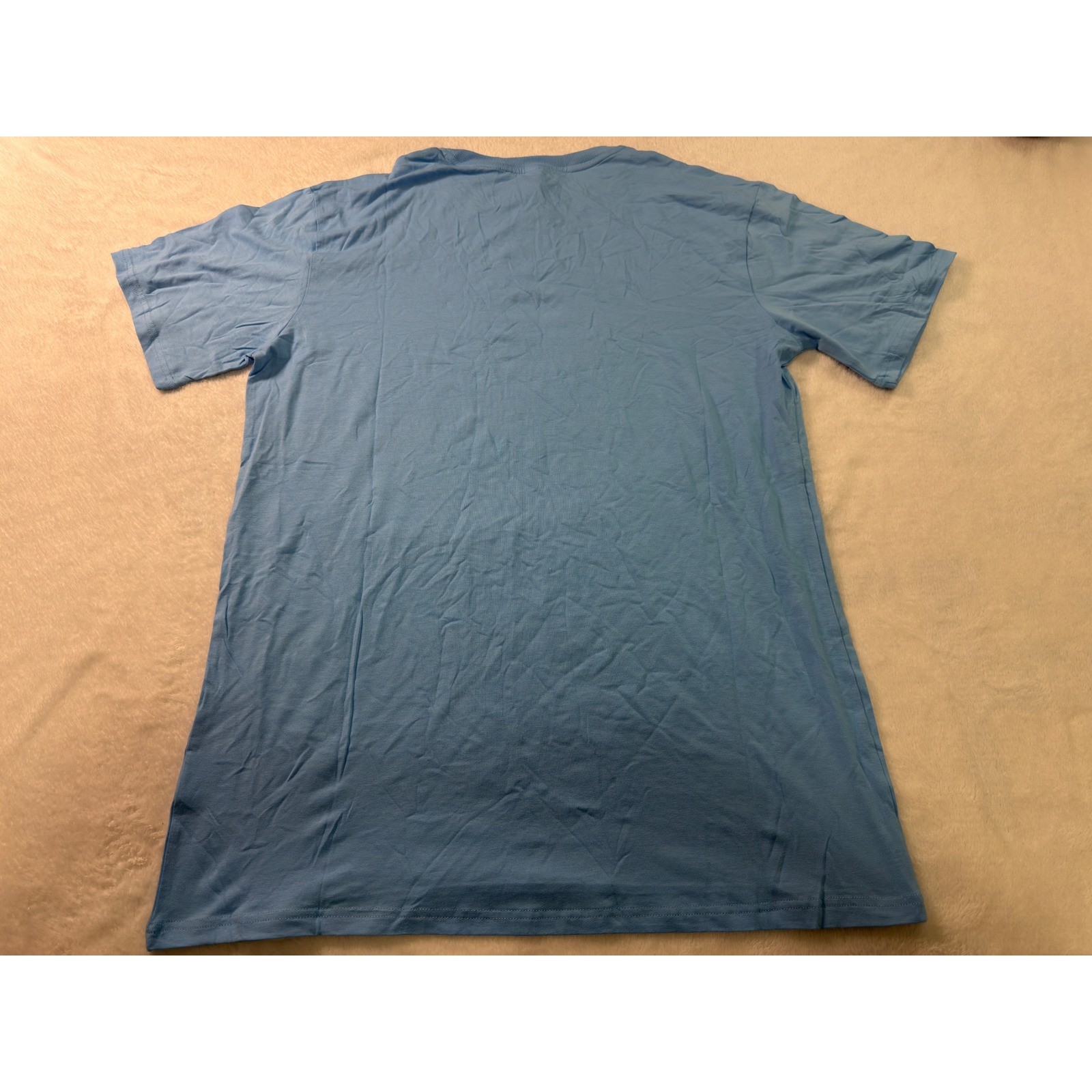 Royal Avalon Mens Bamboo Cotton Blend Crewneck T-Shirt Light Blue Large gallery