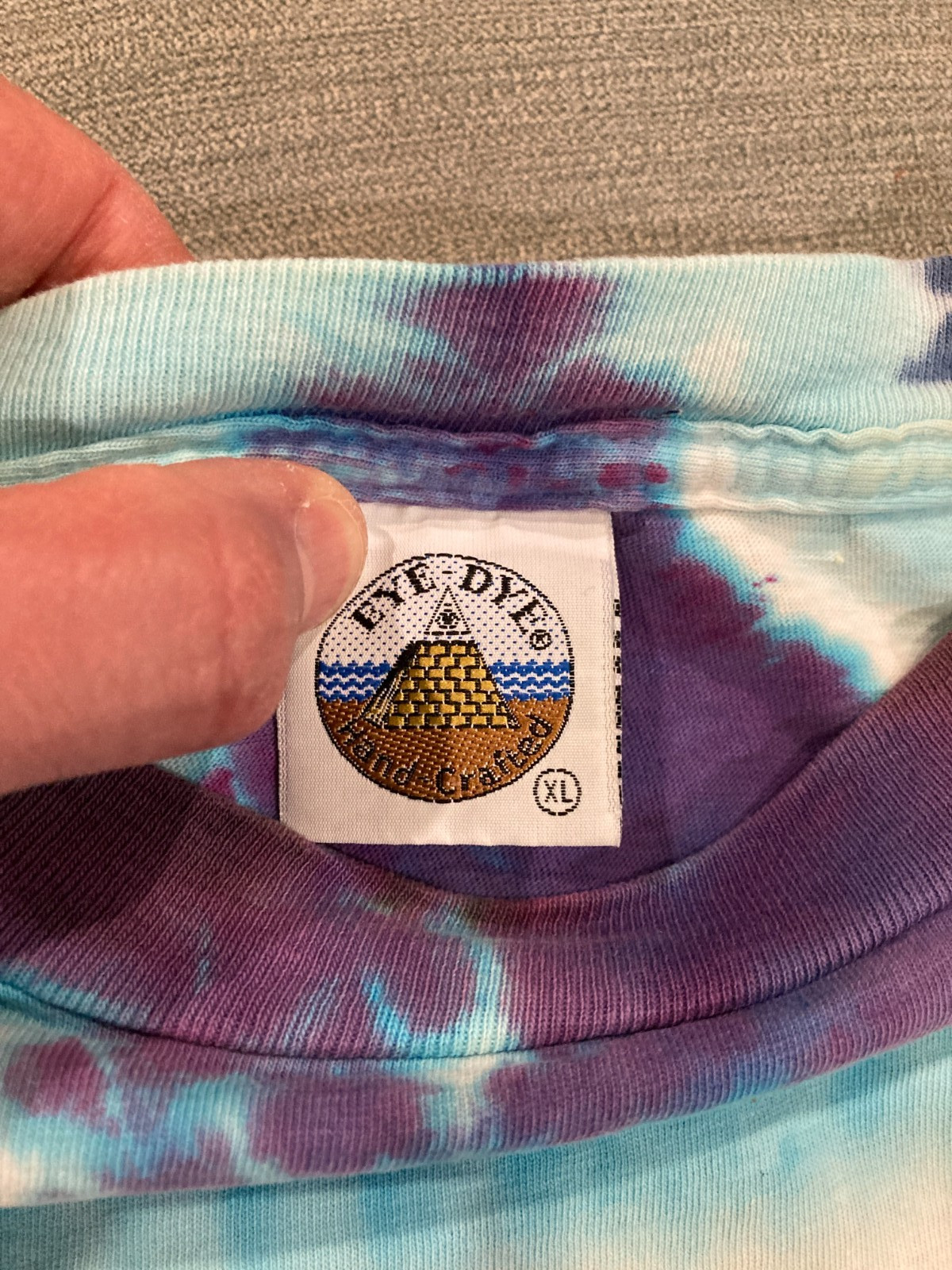 TIE DYE WIZARD - 90s Vintage T-Shirt, XL - legit gorgeous shirt gallery
