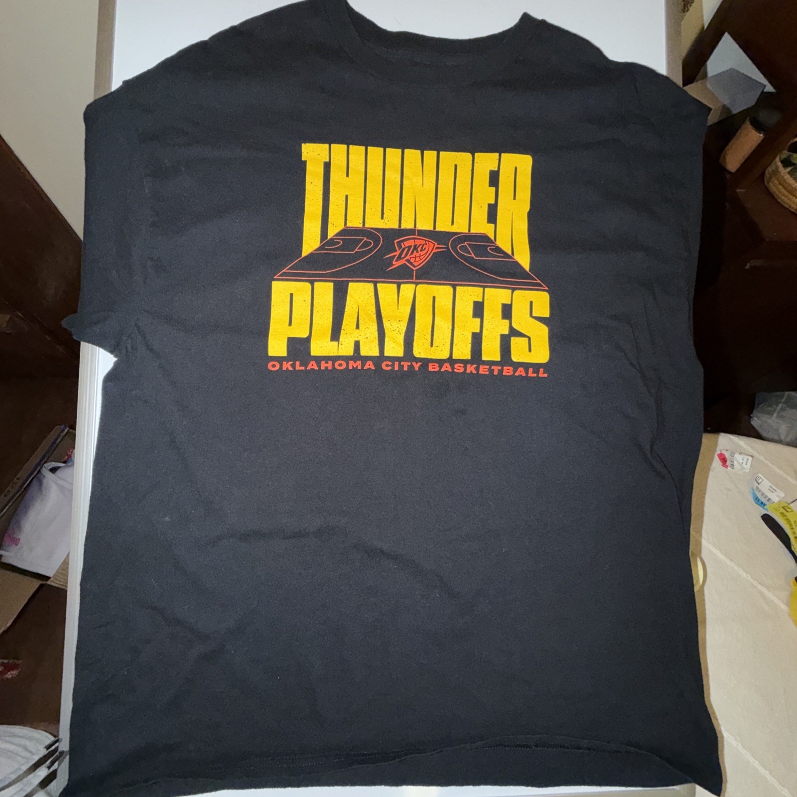 2025 NBA Playoffs Series 2 Game 2 OKC Thunder Shirt Mens Black XL