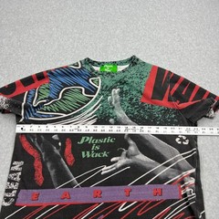 Plastic is Wack Reach Tee Men’s Medium Graphic AOP Eco Clean Earth Crew Shirt