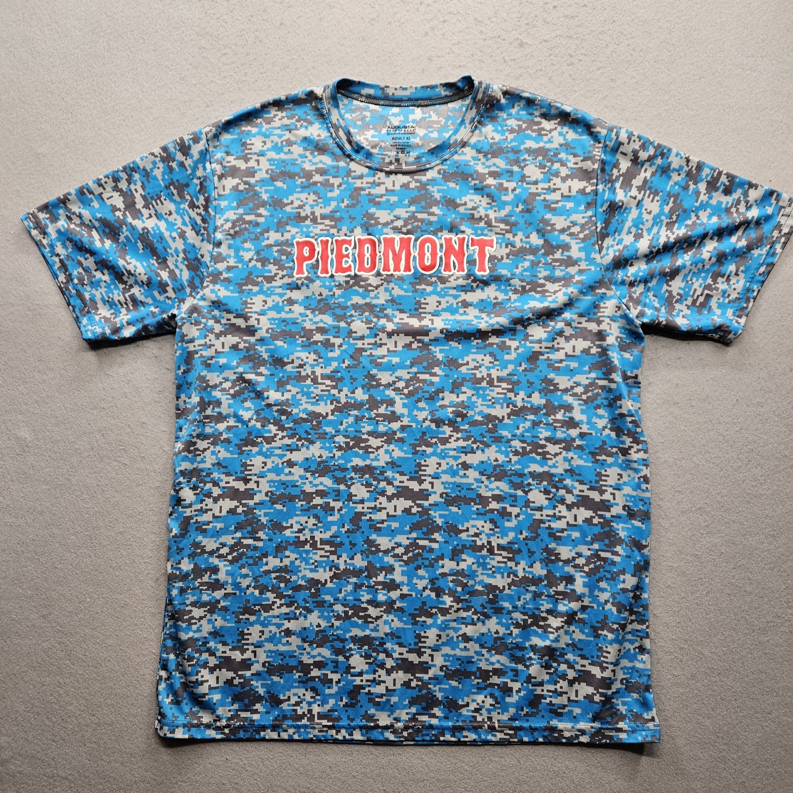 Augusta Sportswear Men's XL Blue Piedmont Printed T-Shirt gallery