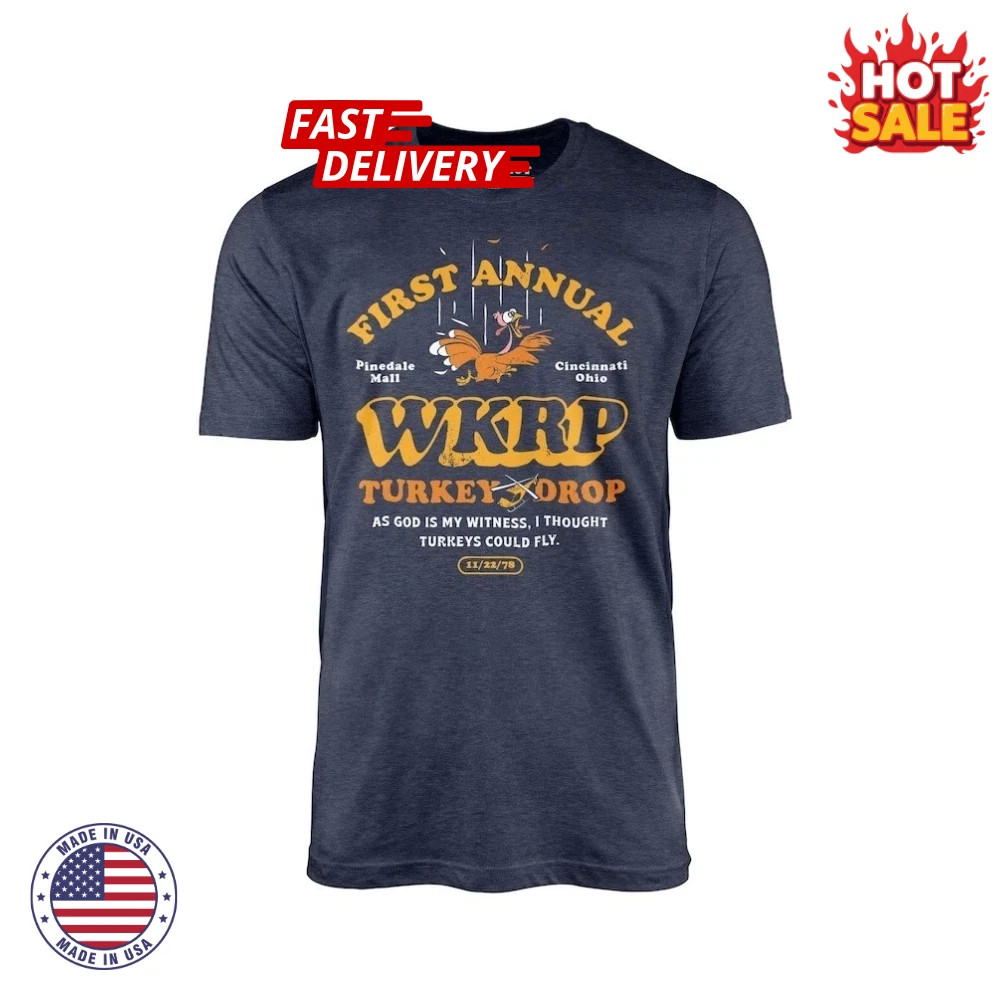 (Dark heather) Turkey Drop Unisex Inspired T-Shirt Retro Throwback Tee HOT ITEM gallery