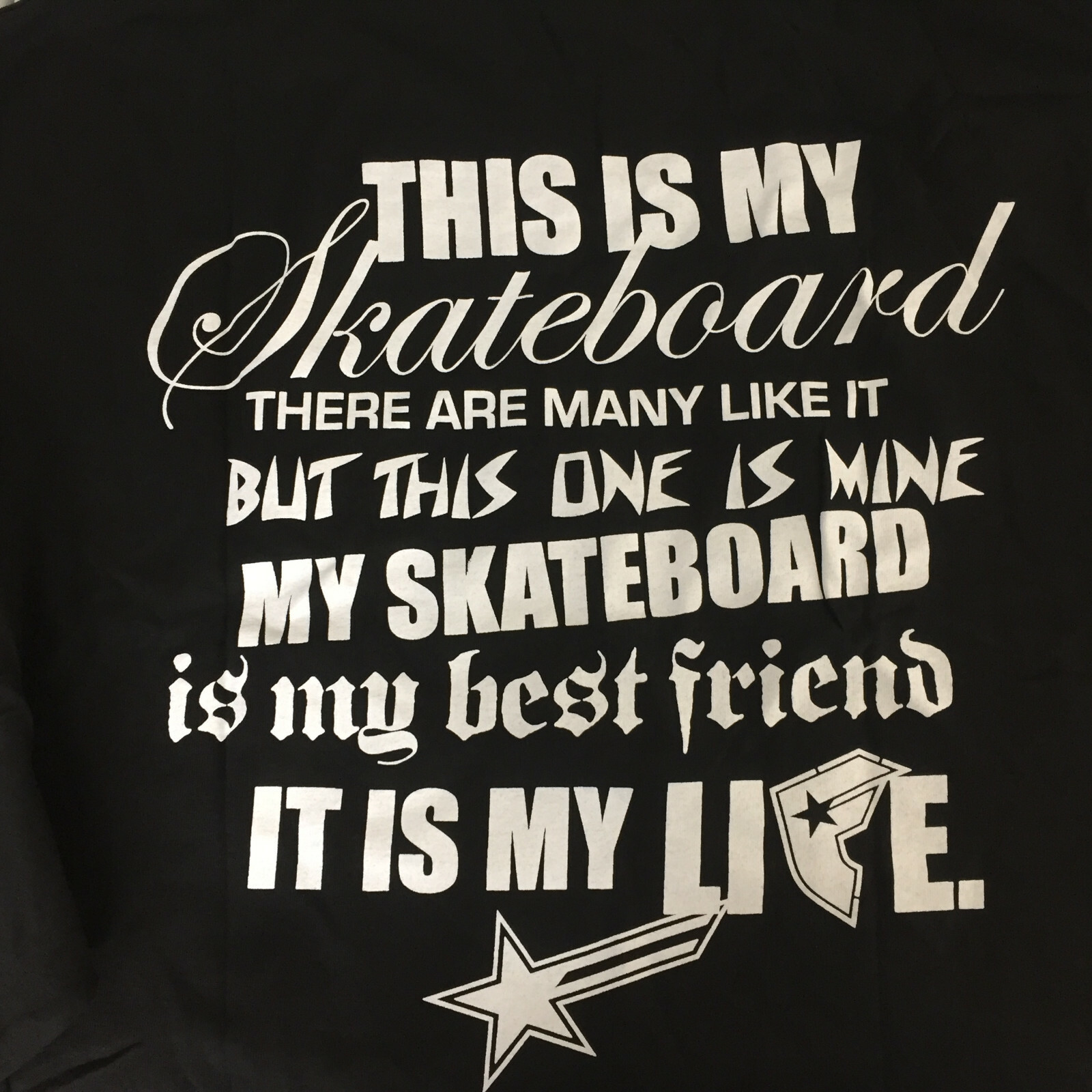Vintage Y2K Famous Stars and Straps Skateboard Shirt Size XXL NEW Black gallery