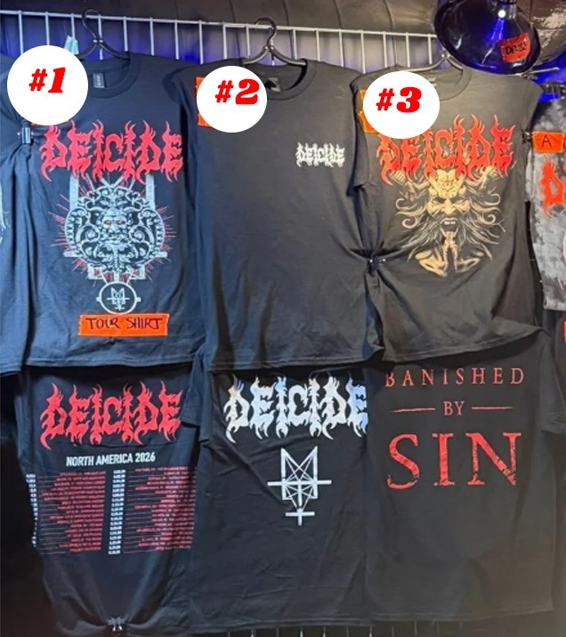 DEICIDE US Tour 2026 T-Shirt reprint gallery