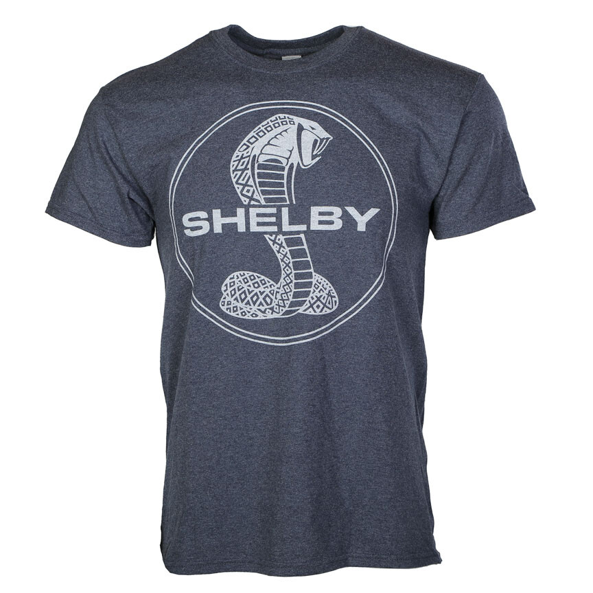Ford Shelby Snake GT350 Logo Graphic Cotton T-Shirt Navy Blue Official Licensed