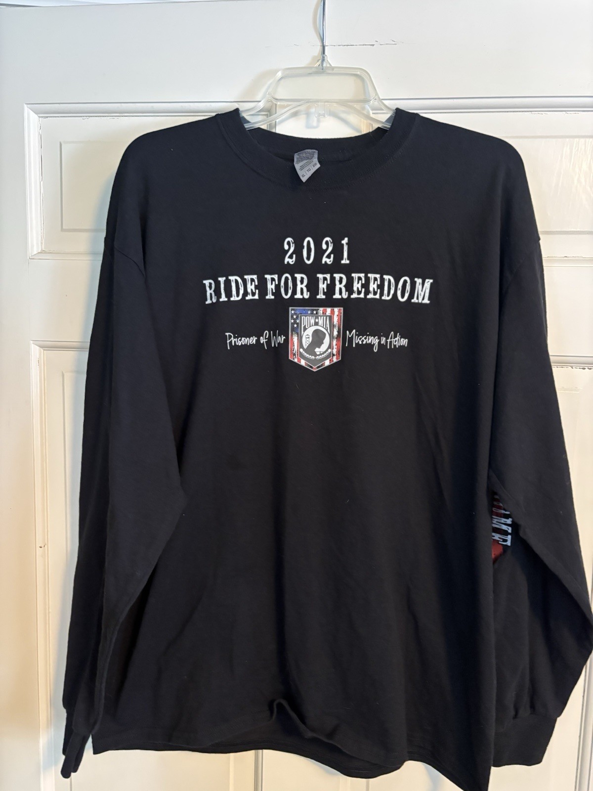2021 POW/MIA Ride For Freedom long Sleeve T-Shirt Size XL. 50/50 Cotton/poly.EUC gallery