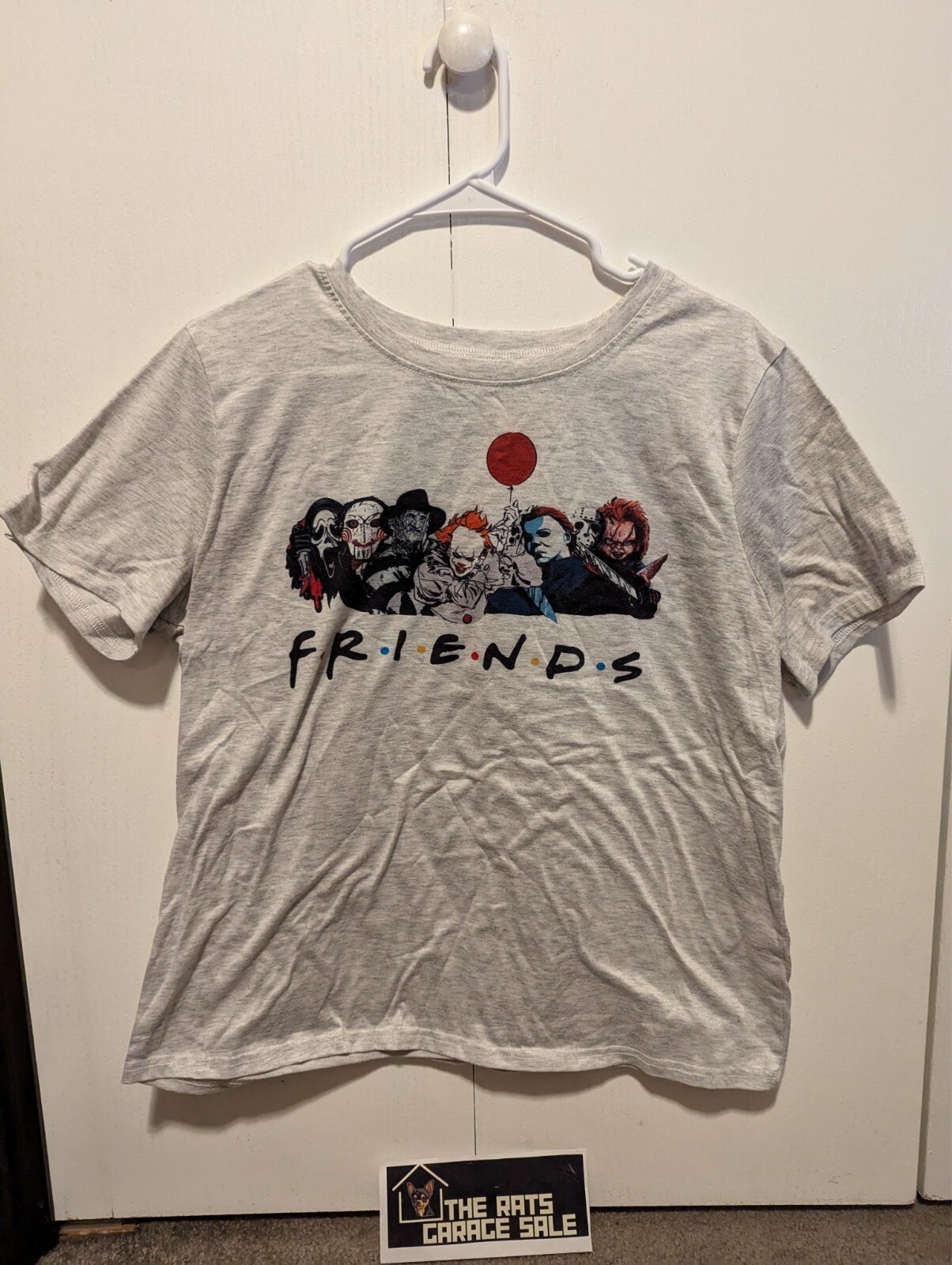Horror Movie Killers Characters Scary Friends Classic T Shirt Small IT Chucky gallery