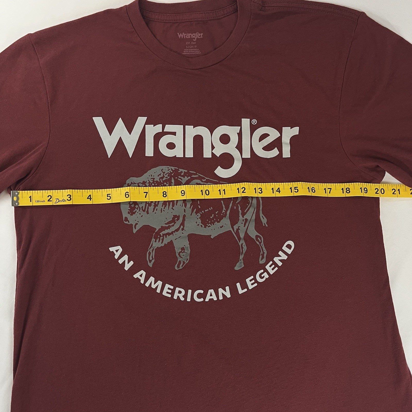 Wrangler Buffalo Bison T-shirt Small Cotton/Polyester Blend Super Soft Retro gallery