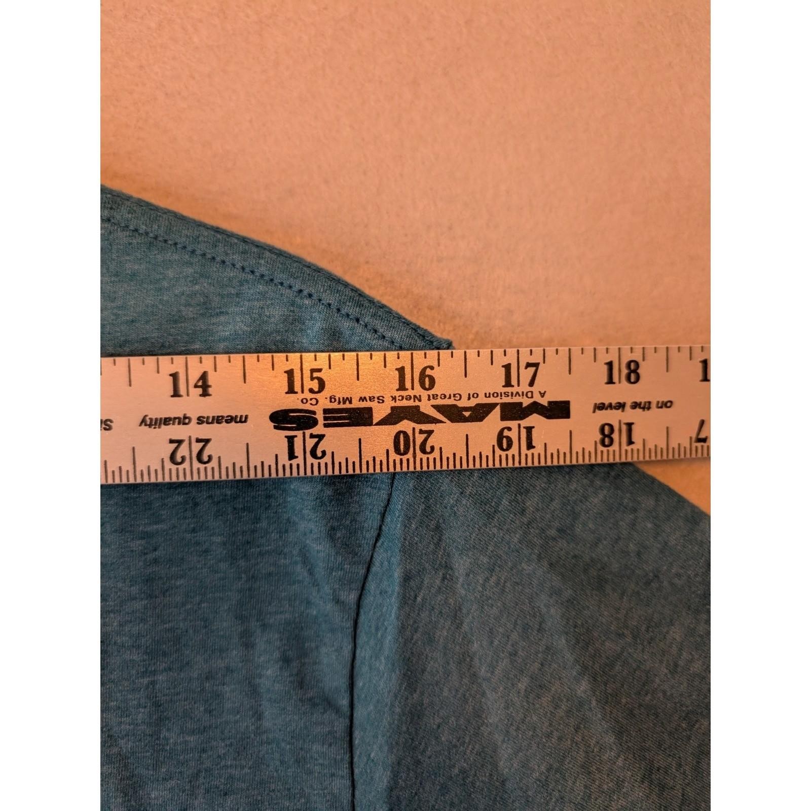 PATAGONIA Men's Teal Pocket T Ocean Mountains Small (Slim Fit) $45 Retail Blue gallery