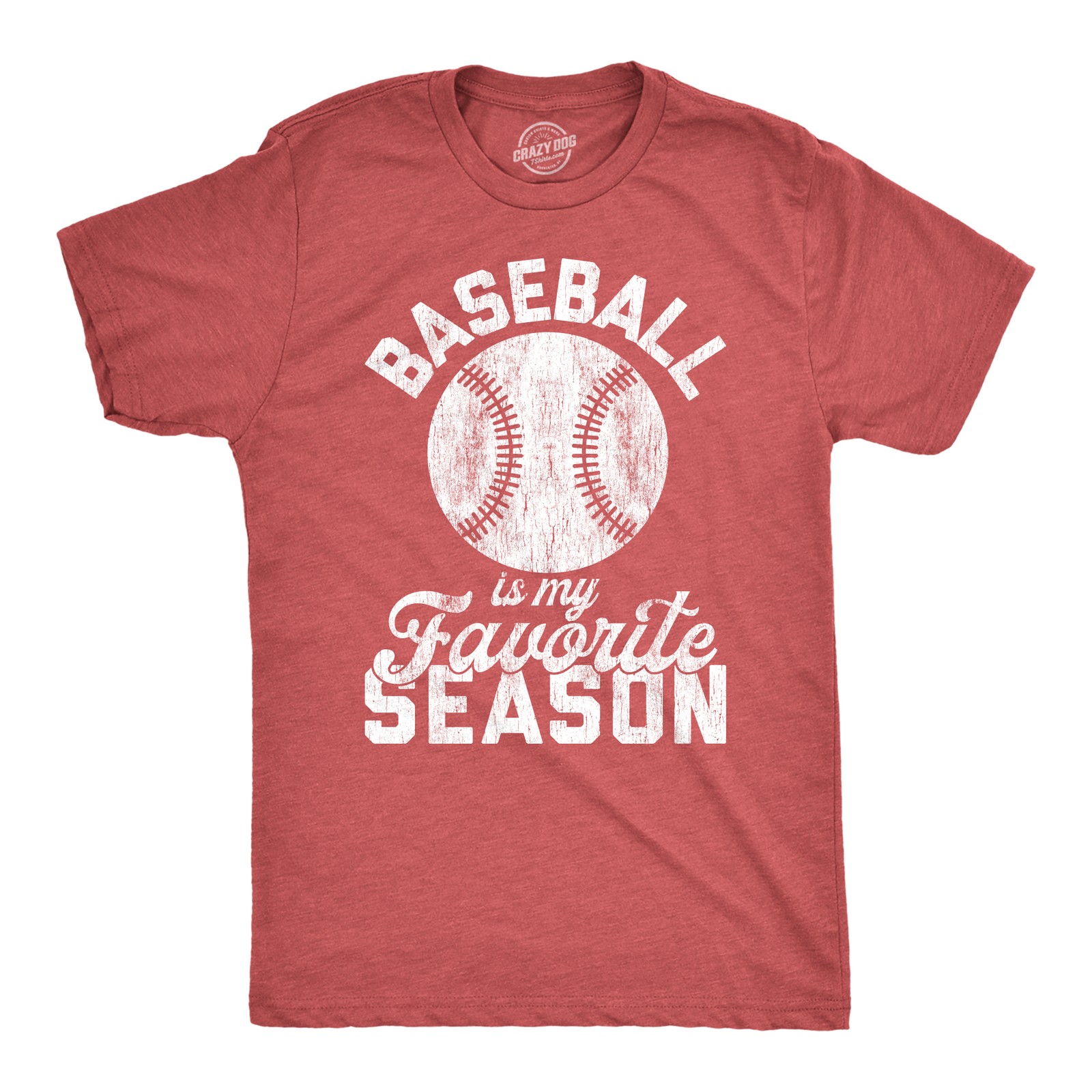 Mens Baseball Is My Favorite Season T Shirt Funny Summer Sports Softball Novelty gallery