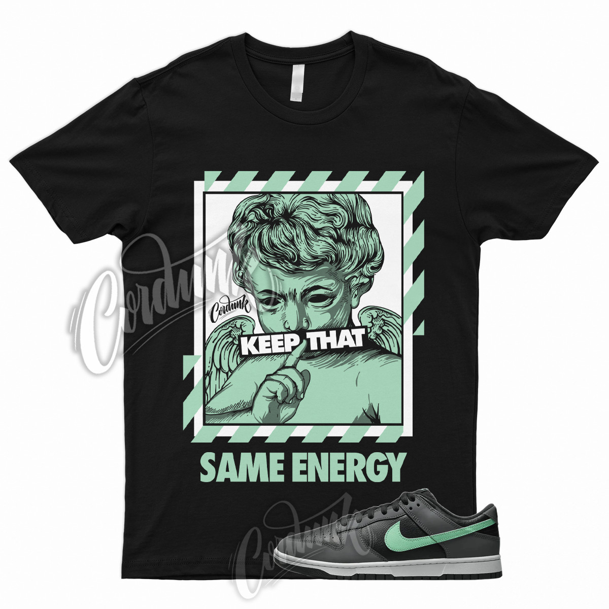 ENERGY T Shirt to Match Dunk Low Retro Green Glow Dark Grey Shadow Lime gallery