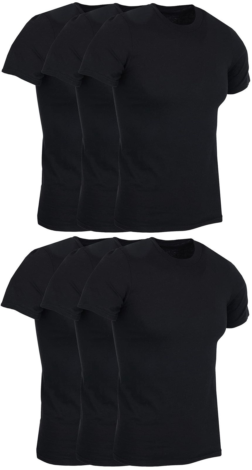 BILLIONHATS 6 Pack Men's Bulk Big Tall Short Sleeve Cotton Lightweight T-Shirt gallery