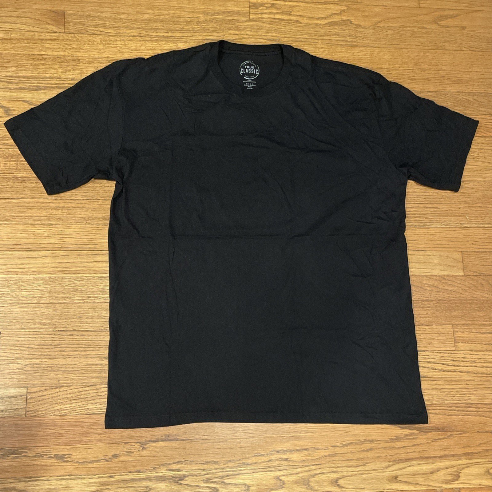 True Classic Premium Quality Crew Neck Tee T Shirt Mens BLACK XXL 2XL gallery