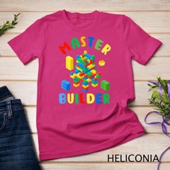 Cool Master Builder Funny Building Blocks For Kids Men Women Unisex T-shirt