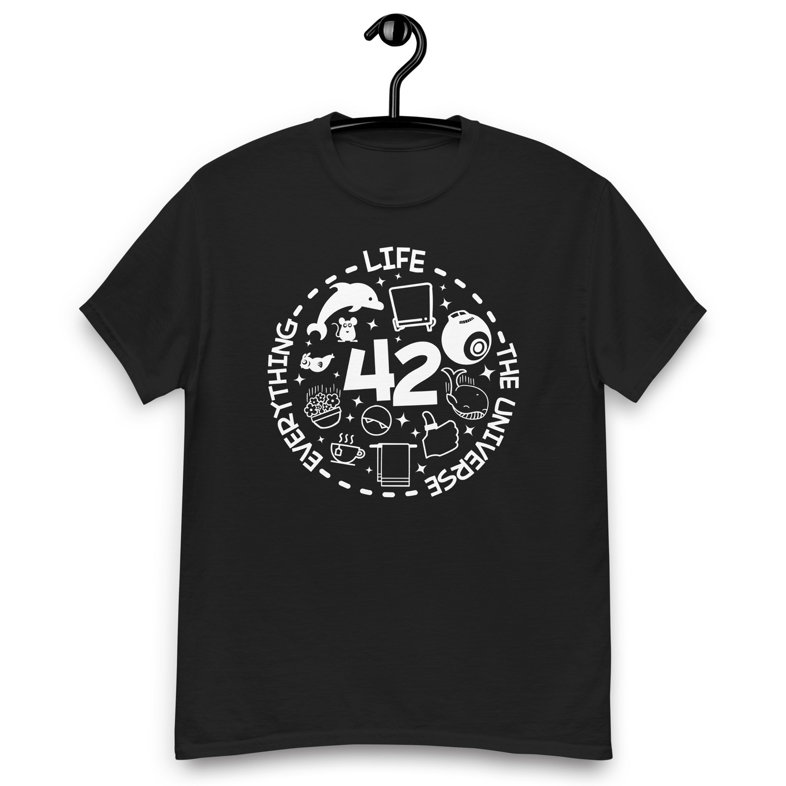 Hitchhikers Guide to the Galaxy 42: Life the Universe and Everything T-Shirt gallery