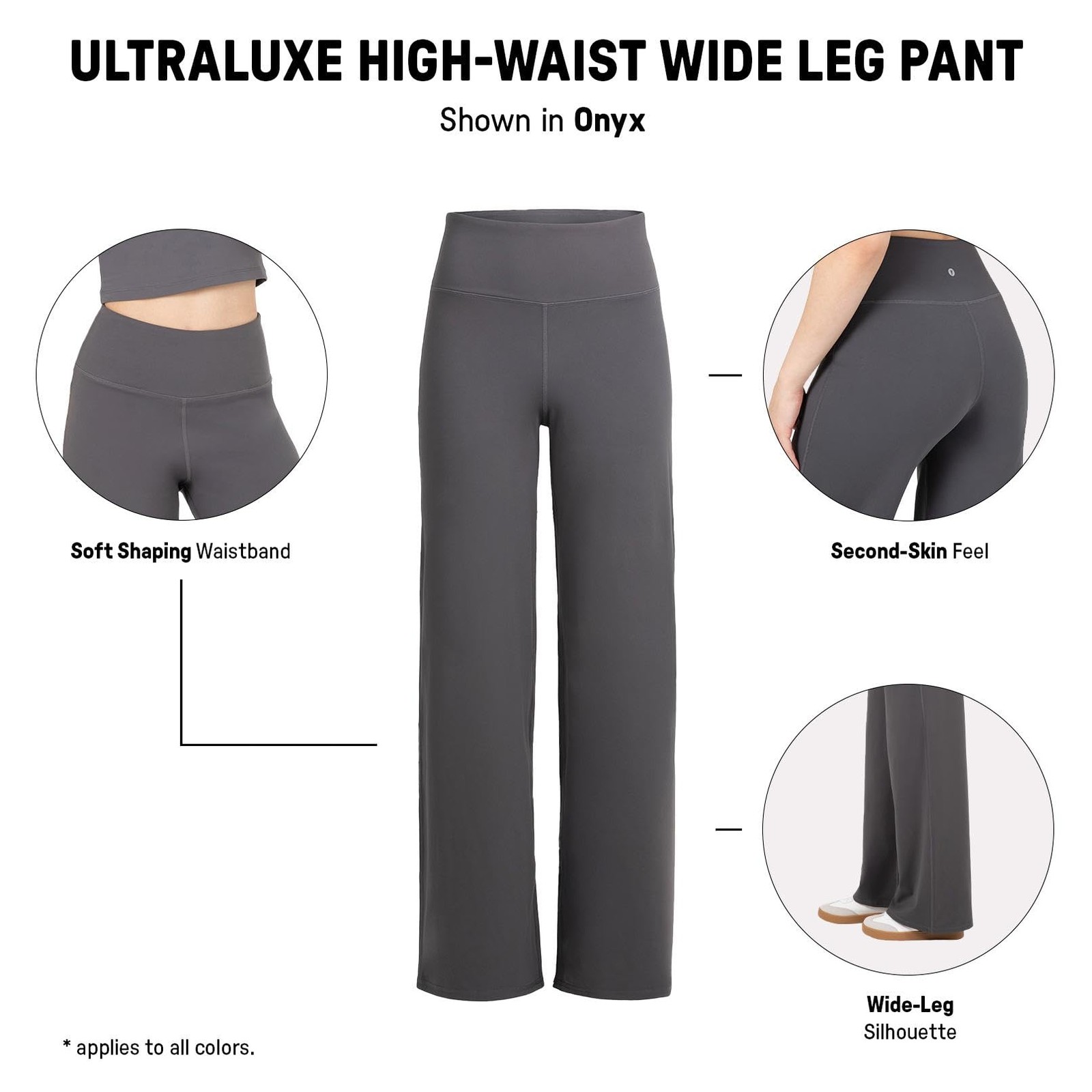 Active Women's High Waist Wide Leg Pants – Buttery Soft Lounge & Yoga Pants w... gallery