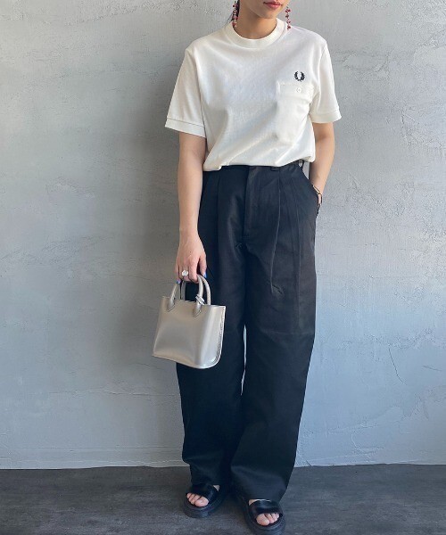 Pure Color Logo T-shirt Black/White/Carbon Blue - 100% Cotton gallery