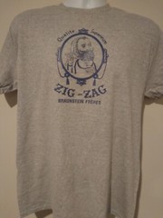 ZIG ZAG ROLLING PAPERS CLASSIC (GRAY) MENS T SHIRT SIZE 2X LARGE NEW