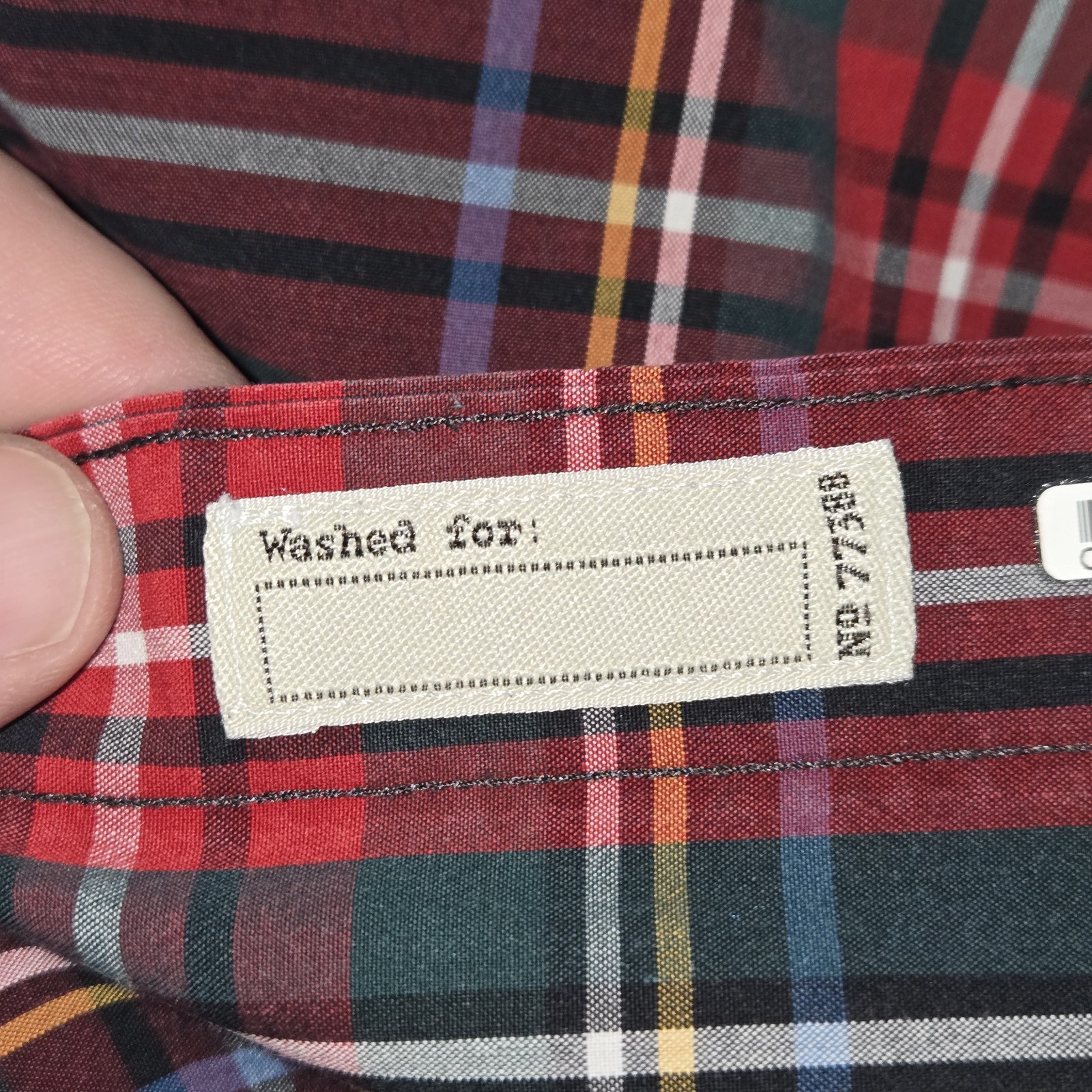 J. Crew Long Sleeve stretch Multicolor Classic Plaid Dress Shirt mens Large gallery