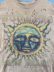 Sublime T-Shirt Mens Medium Distressed Graphic Print 90s Y2K Long Beach