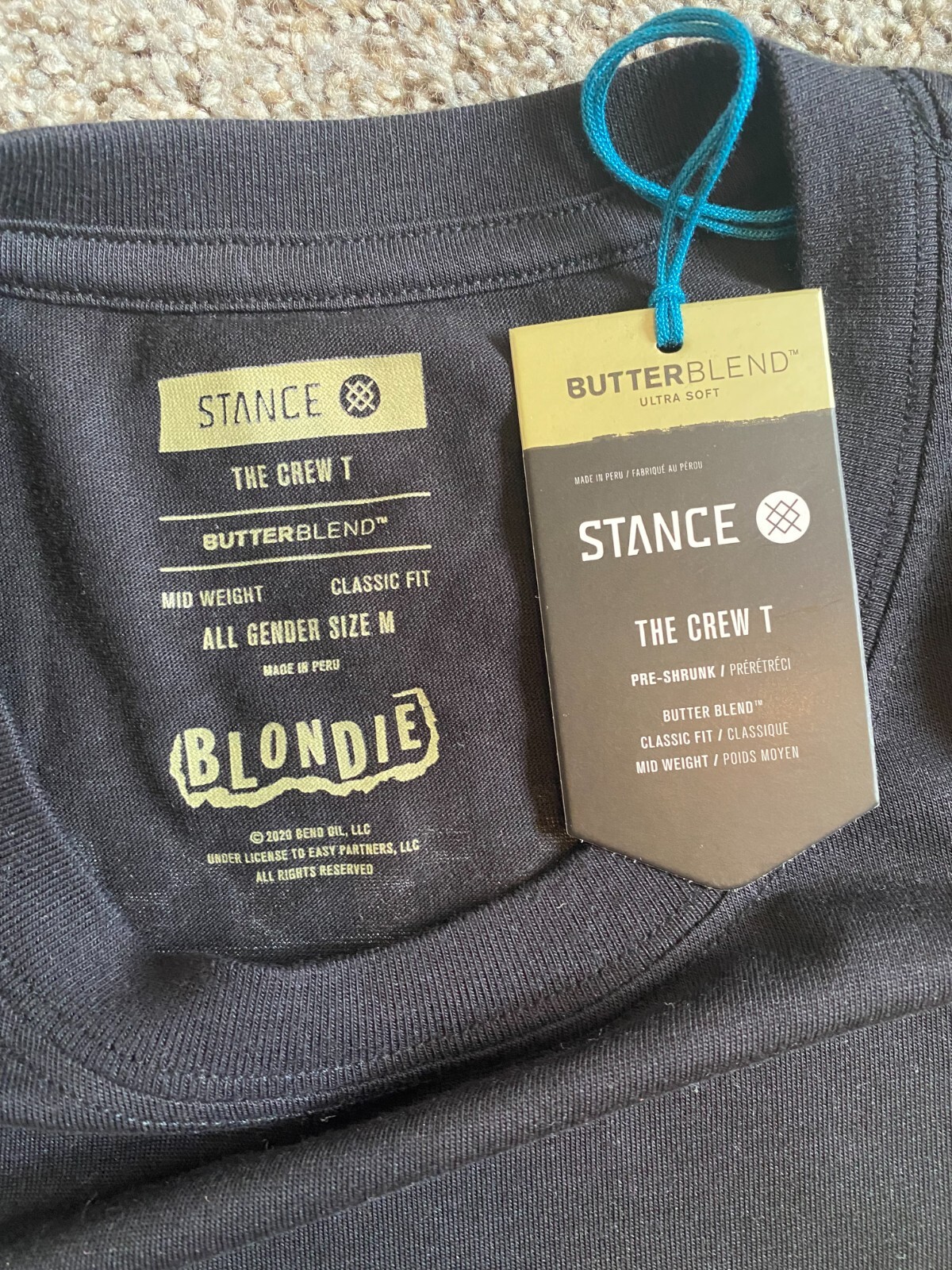 Stance ButterBlend Taxi Blondie Black T shirt Size Medium and XL New with tags gallery